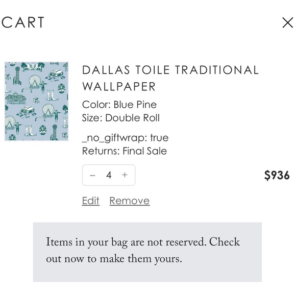 Katie Kime Dallas Toile Traditional Wallpaper Blue Pine 4 Partial DOUBLE ROLLS - Picture 2 of 12